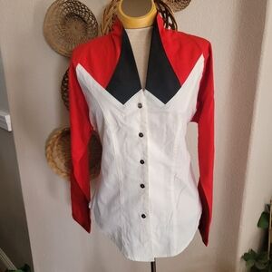 VTG Roughrider Western Rodeo LS Shirt